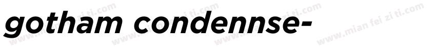 gotham condennse字体转换
